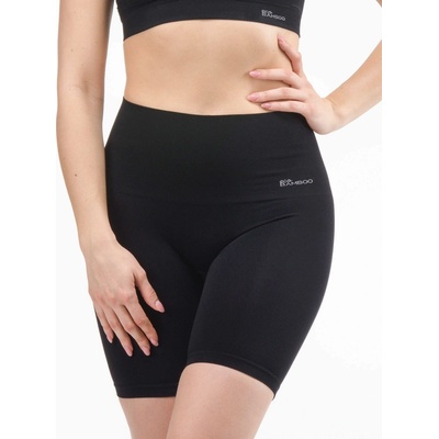 EcoBamboo Boxerky s dlhou nohavičkou a spevneným pásom 03020P Čierna
