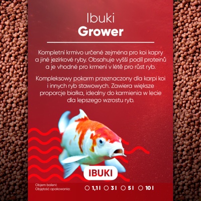 Ibuki Grower 3 mm 3 l, 1320 g