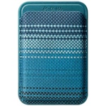 PITAKA Magsafe Карбонов Калъф за Карти, Pitaka Magnetic Woven Wallet Moonrise, Син (MWW2403)