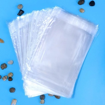 Image 1 of Екстрапак 100 бр, 11 х 15, 5 см, прозрачен плик БОПП (bopp) с лепенка 30 мкм (21-31)