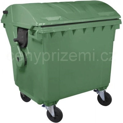 Plastik Gogic Plastový kontejner 1100 l zelený kulaté víko