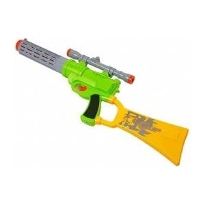 LEAN Toys Foam Cartridge Rifle with target for shooting Green