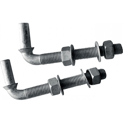 PILECKÝ Pant pro bránu DARCROMET regulovatelný M16 x 140 mm pozinkovaný 2 ks