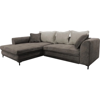 Filex Разтегателен ъглов диван lagoa, l-образен, ляв, с място за съхранение, тауп/сив (ff0013)