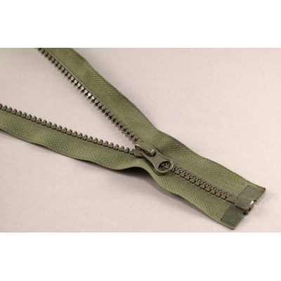 Deliteľný kostený zips - dĺžka (30 - 95 cm) - rôzne farby 65 cm Khaki_CEZ