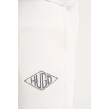 HUGO Памучен спортен панталон hugo в бяло с изчистен дизайн 50534952 (50534952)