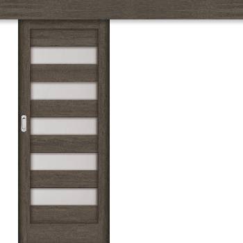 Invado Posuvné dvere na stenu Domino 3 Orech klasicky 3D 80 x 197 cm