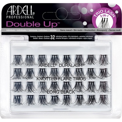 Ardell Double Up Knotted Trio Lash Long Black 32 ks