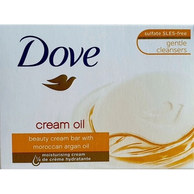Dove Supreme Cream Oil Krémové toaletní mydlo 100 g