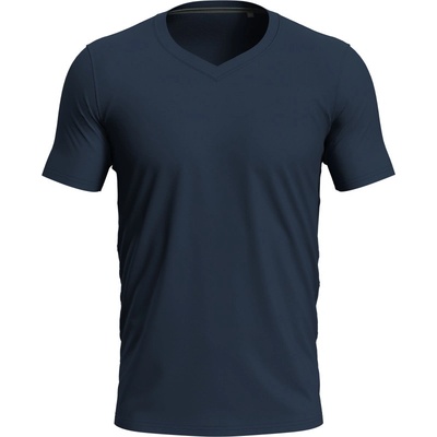 Stedman tričko V-Neck T Clive výstřih do V krátký rukáv pánské modré Midnight