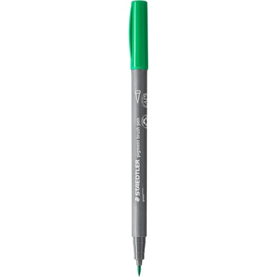 STAEDTLER Флумастер Staedtler Pigment Brush 371, зелен 5 (31656-А-ЗЕЛЕН)