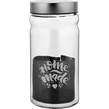 Mercanlar M-331129 / 132024-Буркан с метален капак "HERA"/" VOCA" 1800cc СРЕБЪРЕН (0154323)