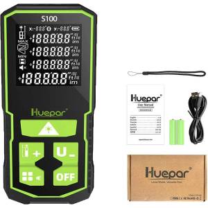 Huepar Ролетка лазерна Huepar S100 - 100 м, червен лъч (UNI-01012815)