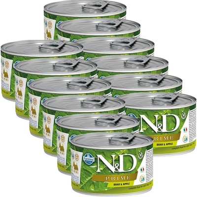 N&D Adult dog Prime Boar & Apple 12 x 140 g