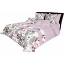 Mariall Design přehoz na postel biela ružovej šedej 220 x 240 cm