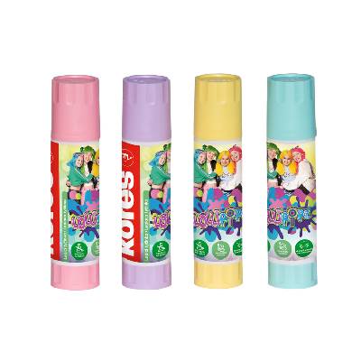 Kores Lepicí tyčinka 20 g Pastel LOLLIPOPZ - mix barev