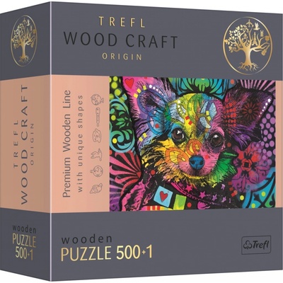 TREFL Wood Craft Origin Barevné štěně 501 dílků