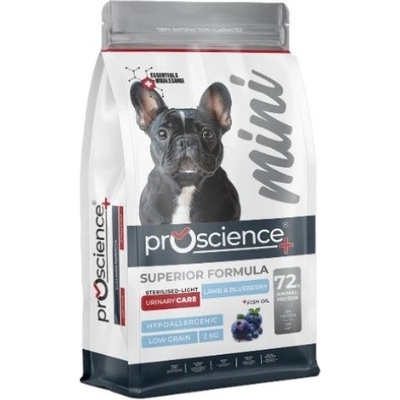 Proscience ProScience Adult Mini Dog Light Sterilised - Lamb Blueberry - храна за кастрирани кучета от мини породи с агне и боровинки - 2 кг, Турция