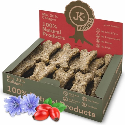 JK ANIMALS Kosť Natural s šípkom 27 ks 10 cm 650 g