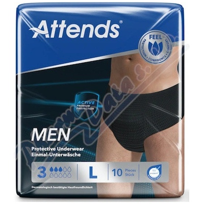Attends Kalhotky absorpční Men 3 L 10 ks