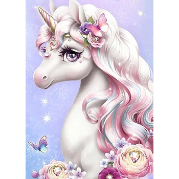 Norimpex - Puzzle Diamant painting: Miss Unicorn 30x40cm - 1 - 39 piese