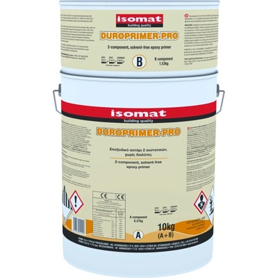 ISOMAT DUROPRIMER-PRO - 2-zložková, mnohoúčelová, epoxidová penetrácia bez rozpúšťadiel Farba: Biela, Hmotnosť: 10 kg
