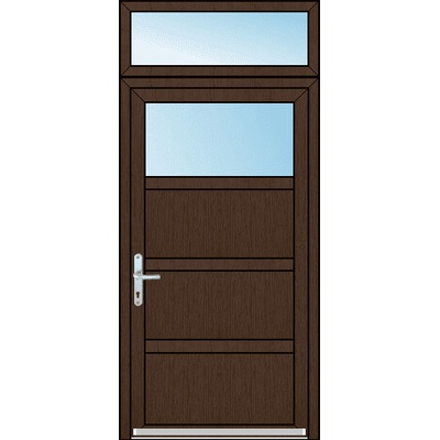 OknaDvereNaMiru.cz Vchodové dveře SLOUPKOVÉ Zora 4 + Nadsvětlík bílá 110 x 220 cm