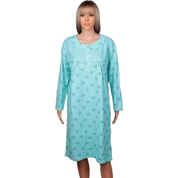 Макси поларена макси нощница в цвят зелена мента