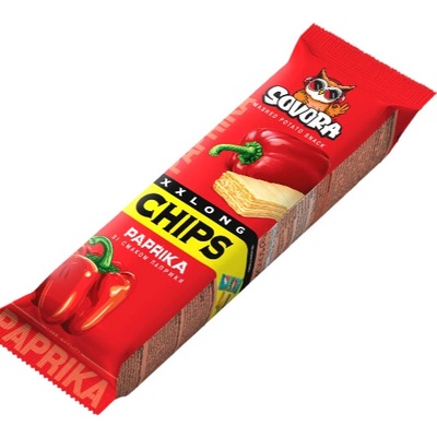SLOV Dlouhé chipsy v tubě paprika 70 g