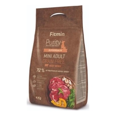 Fitmin Purity Adult Mini Grain Free Beef 3 x 4 kg