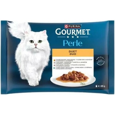 Gourmet Perle vrecko mp duo mix mäsové 4x85 g