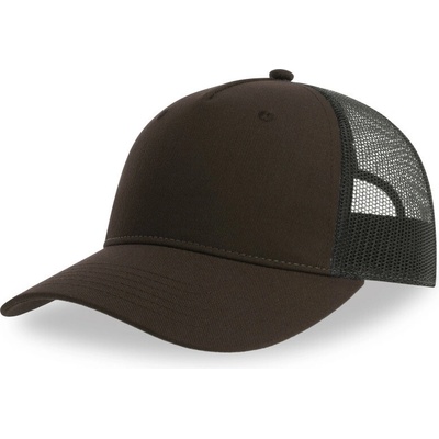 Atlantis Headwear Zion Trucker 5 panelová COT330120aru99-brown/black Hnědá/černá