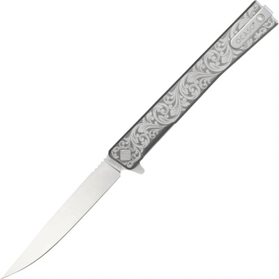 Ocaso Solstice Engraved Titanium + Satin / Scroll Pattern 10ESS