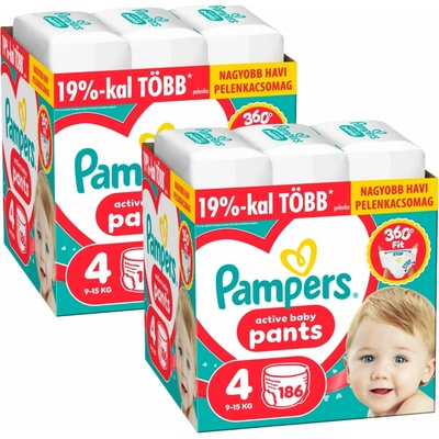 Pampers Active Baby 4 372 ks