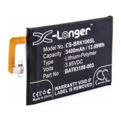 VHBW Батерия за Blackberry KEYone, 3400 mAh (800116665)