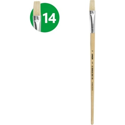 JUNIOR Natural štetec plochý č.14
