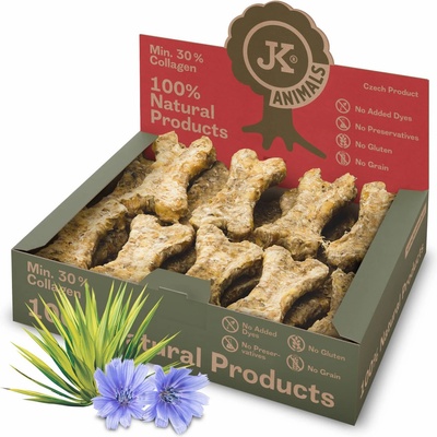 JK ANIMALS Kosť natural s hydinovou pečeni a jukou 650 g