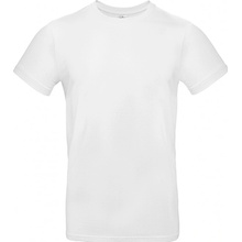 Silnější bavlněné pánské tričko bílá