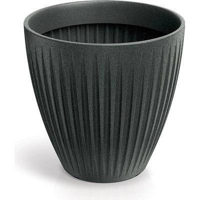 Prosperplast Kvetináč LATIE GRAND MID granitovo čierny, 48 cm