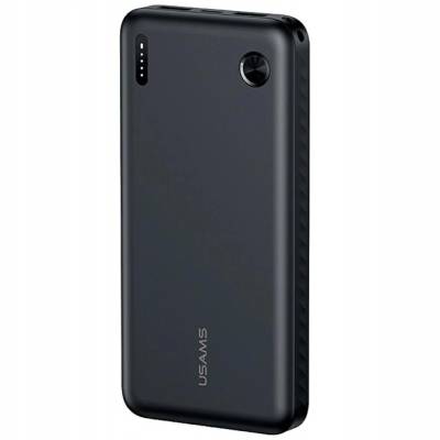 USAMS PB83 Power Bank 10000mAh 2xUSB-A 1xUSB-C черен (USA001700) (USA001700)