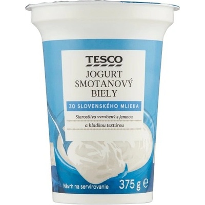 Tesco Biely jogurt smotanový 375 g