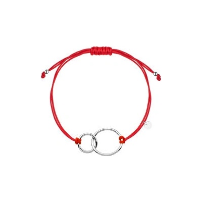 Nubis červený náramek s propojenými kolečky IT0026-R