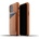 Mujjo Leather Wallet Case - кожен (естествена кожа) кейс с джоб за кредитна карта за iPhone 12 mini (кафяв)