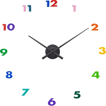 NeXtime Стенен часовник Small Hands цветен (3074DI)