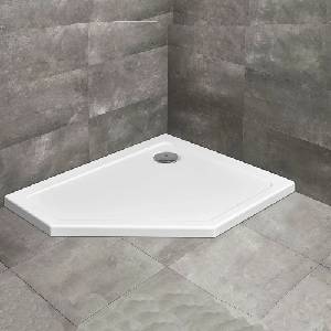 Radaway Петоъгълно душ корито Radaway Doros PT E 90x80 см бяло акрилно дясно (SDRPT9080-01R)