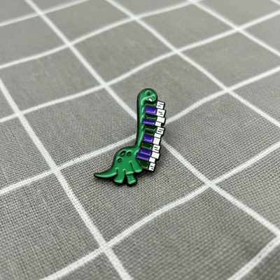 Pinarna Dinosaurus, který má knihy až po krk