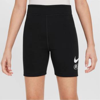 Nike Детски къси панталони Nike Air Big Kids' (Girls') Biker Shorts - Black/White