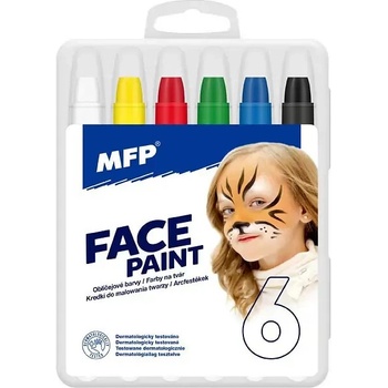Sada farieb na tvár 6 ks v ceruzkách