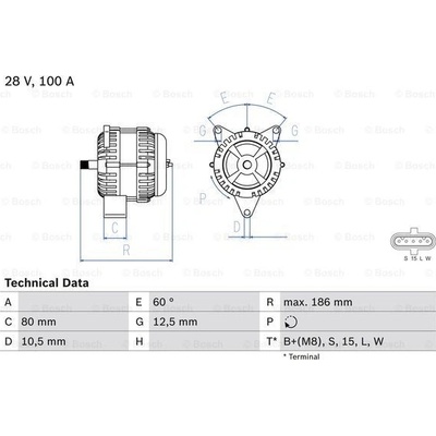 Generátor BOSCH 0 986 042 590