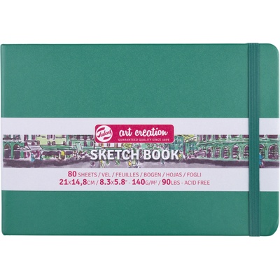 Talens Art Creation Sketchbook v pevnej väzbe Forest Green 21 x 14,8
